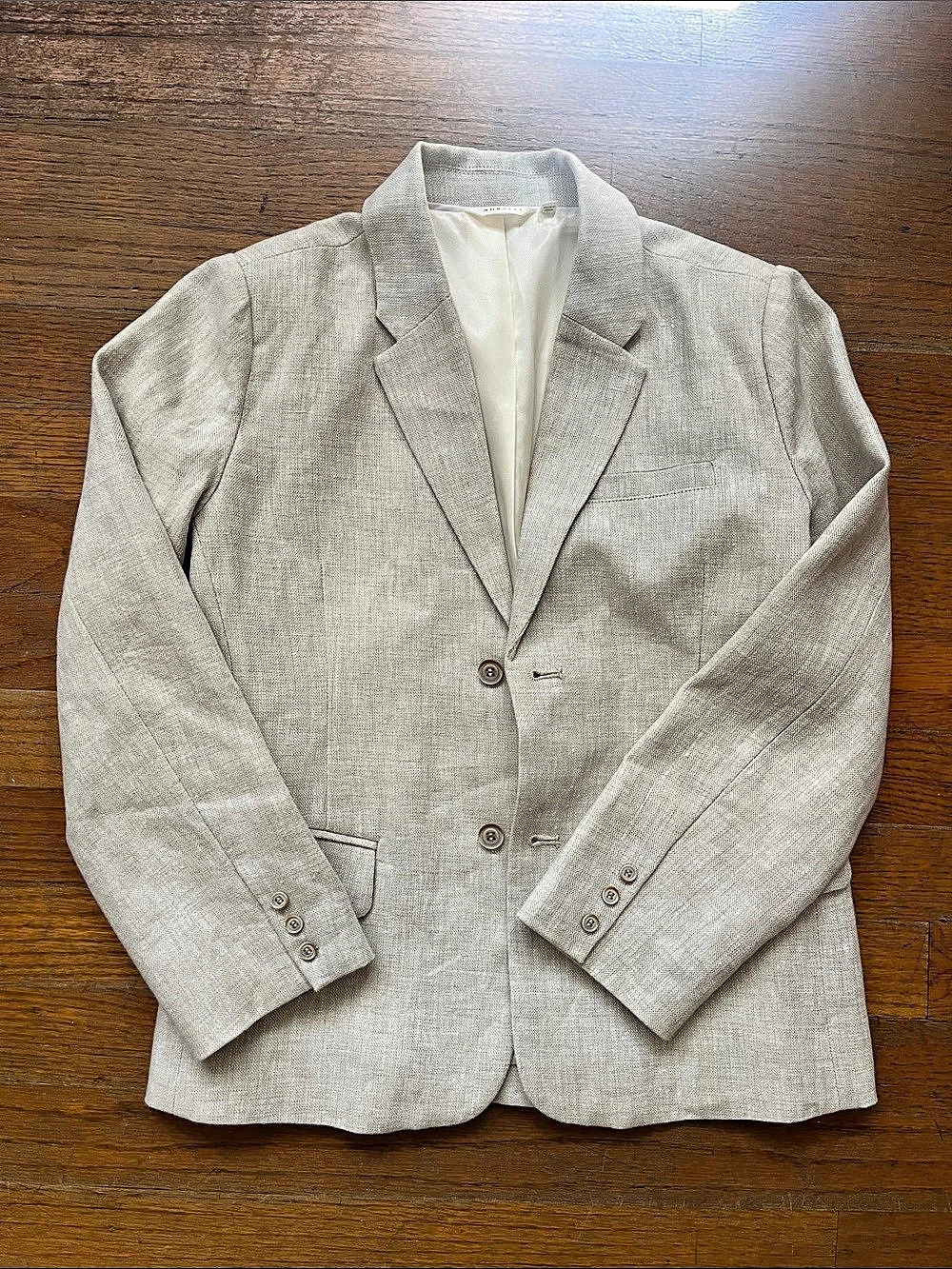 Noralee size 8 beige linen blazer